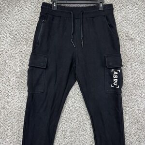 ASRV DSG 0165 Tetra Cargo Ankle Strap Joggers Men's Size Large Heavy Black Pants